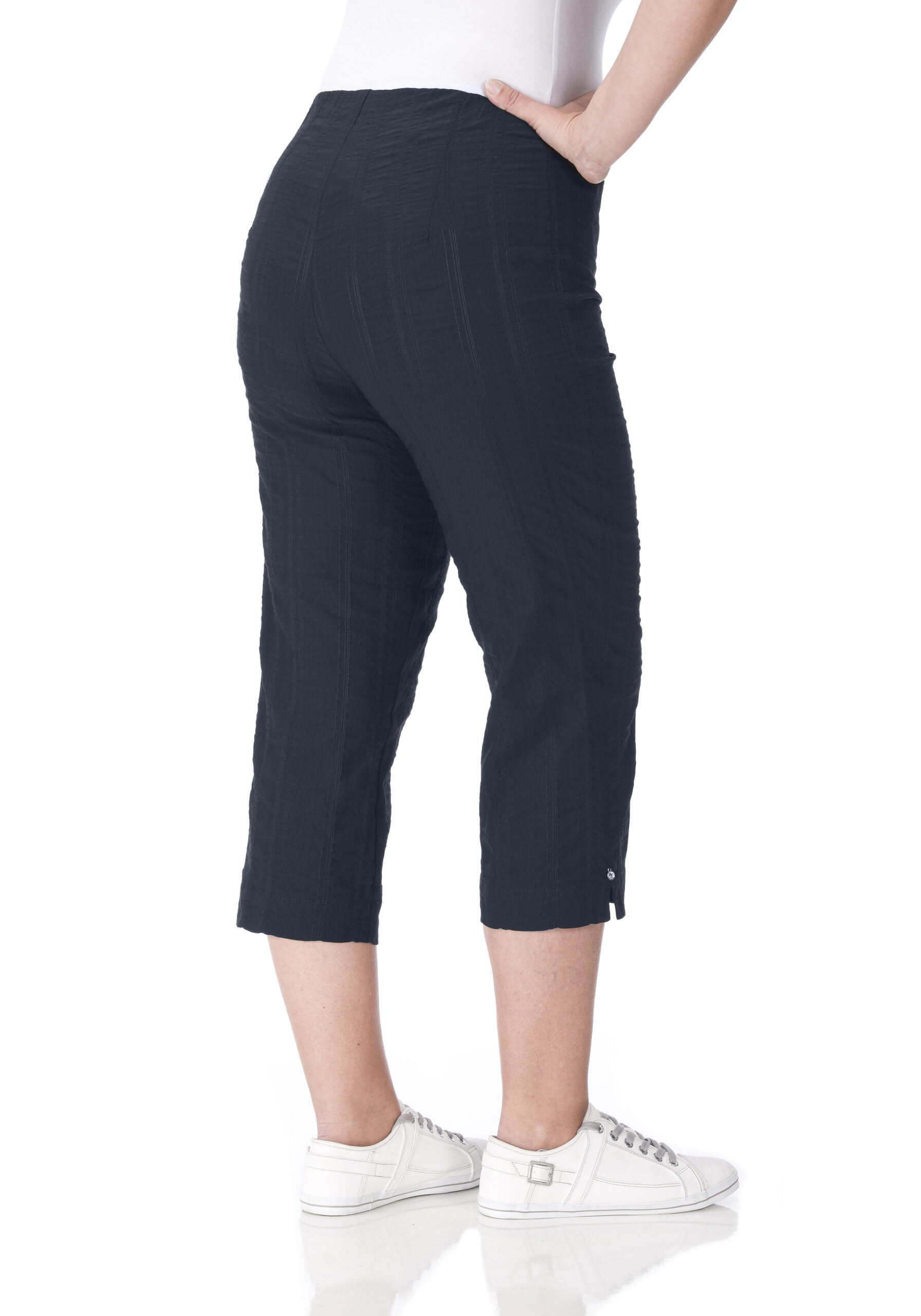KjBrand Hose Capri Wash & Go große Größen marine