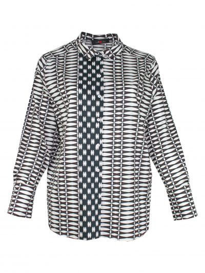 Sallie Sahne Bluse Baumwolle Druck