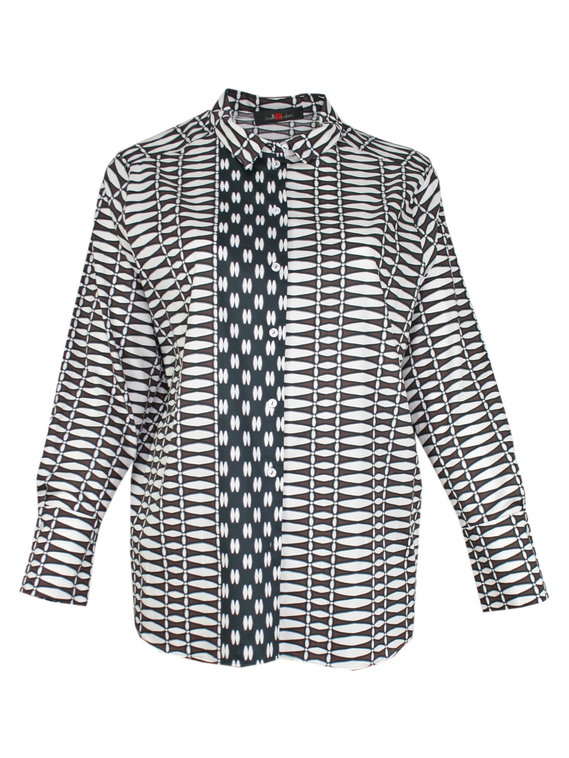 Sallie Sahne Bluse Baumwolle Druck