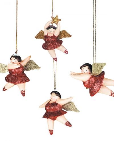 decorative angel betty hanging red plus size