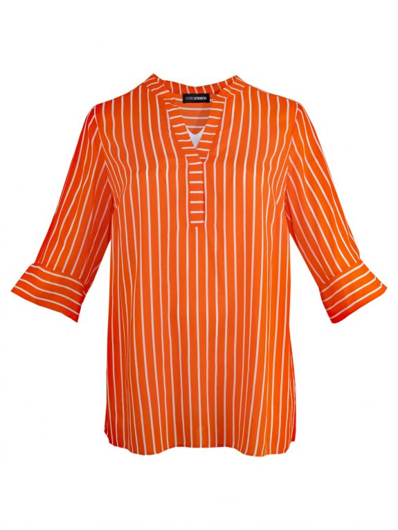 Doris Streich Bluse Streifen orange große Größen