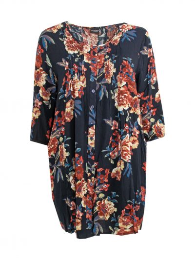 Gozzip Tunic Blouse floral print plus size online