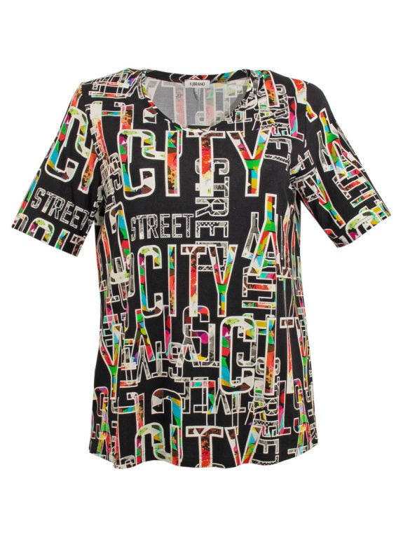 KjBRAND Shirt Druck City A-Form große Größen online