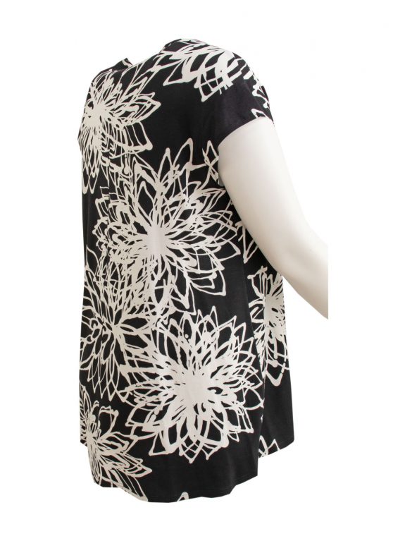 Doris Streich Shirt A-Linie schwarz-weiß große Größen Mode online