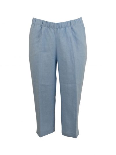 Verpass linen trousers Culotte style bleu plus size fashion online