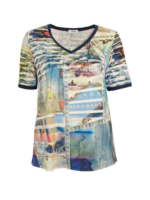 KjBRAND T-shirt holiday motifs plus size curvy fashion online