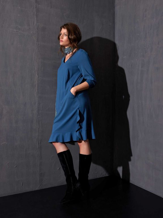 Verpass Kleid Jersey Volants große Größen Mode online