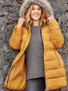 CISO Stepp-Jacke gold gelb Herbstfarben große Größen Mode online