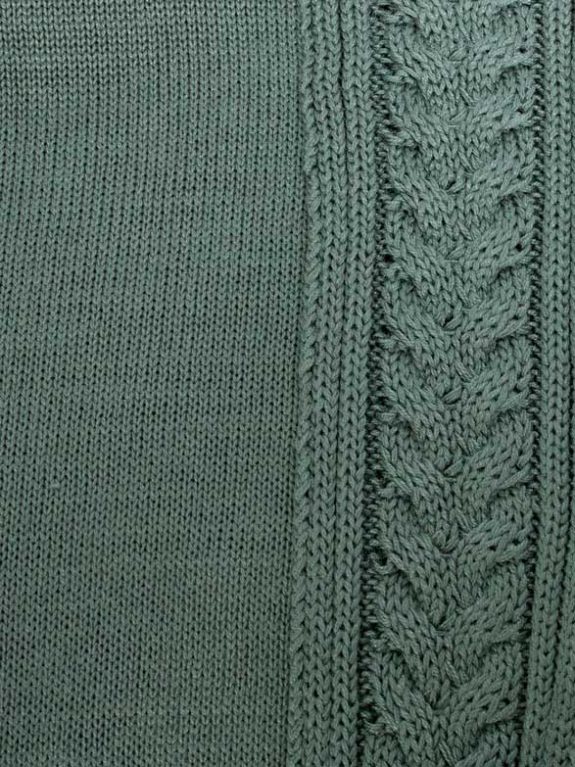 Verpass Pullover Rollkragen Zopf grün Baumwolle große Größen Mode online
