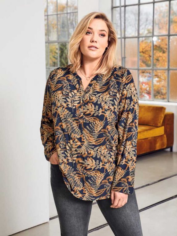 CISO Bluse Herbstfarben große Größen Mode online