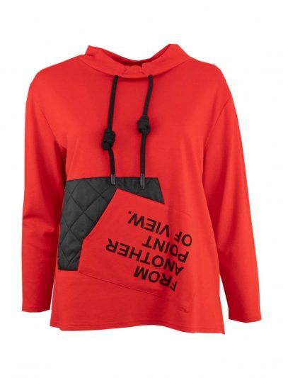 Doris Streich sweatshirt red "Point of View" plus size fashion online