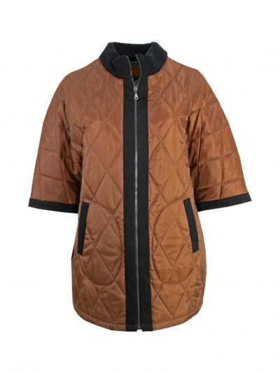 Verpass quilted jacket cognac plus size fashion online
