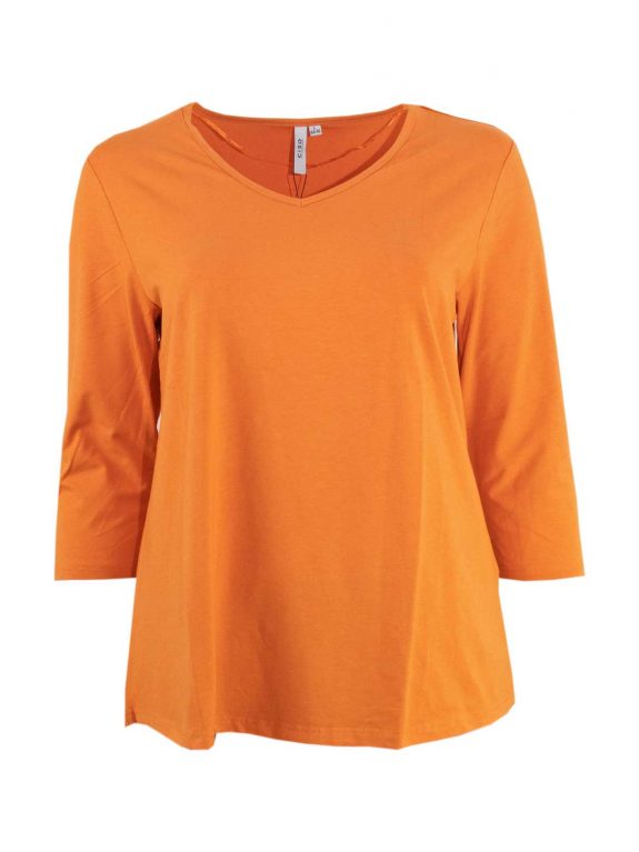 CISO T-Shirt cotton orange plus size fashion online