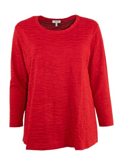 KjBRAND sweater Clocque red plus size fashion online