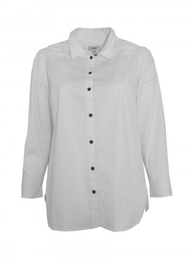 CISO long shirt smocked white plus size fashion online