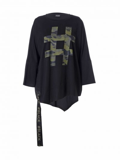 Gozzip sweatshirt camouflage & cord plus size fashion online