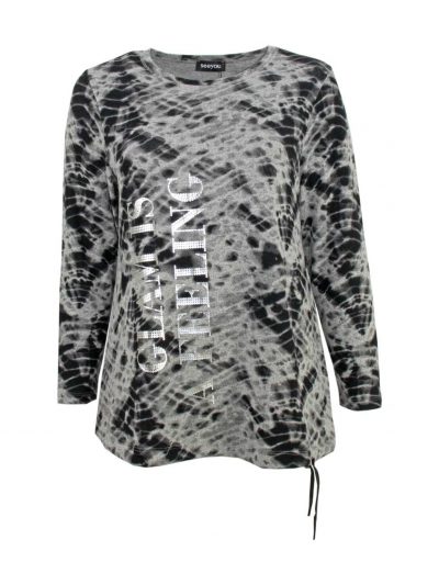 seeyou Pulli-Shirt Cashmere Touch Schriftzug große Größen Mode online