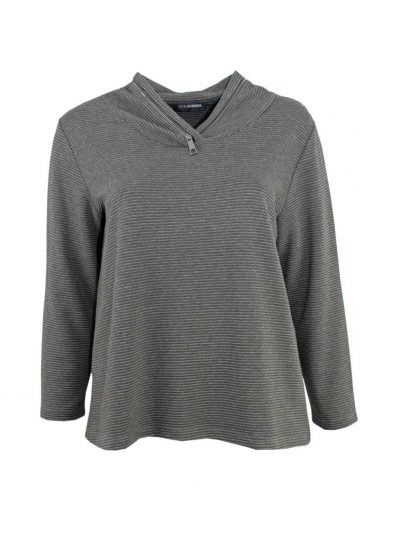Doris Streich sweater top ottoman grey plus size fashion online