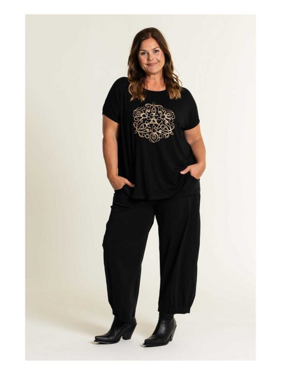 Gozzip Shirt Mandala Motiv Marlenehose große Größen Mode online