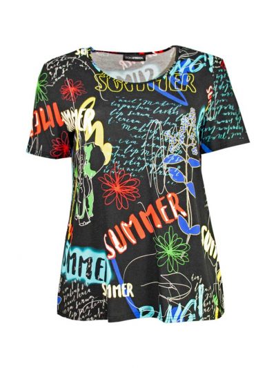 Doris Streich T-Shirt Summer Graffiti plus size fashion online