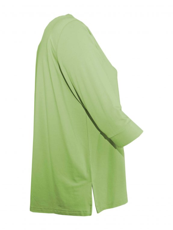 Doris Streich Sweatie Glitzer apfelgrün große Größen Mode online