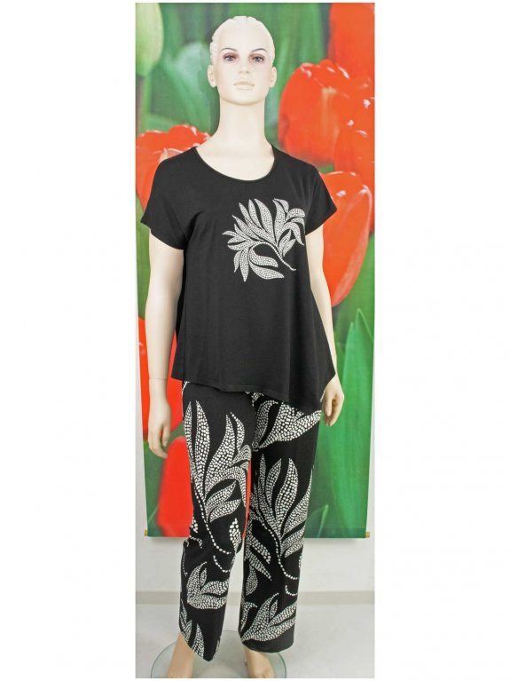 Doris Streich Flatterhose schwarz-weiß große Größen Mode online