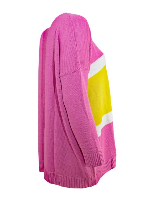 Kastiger Pullover Colourblocking große Größen Lagenlook Mode online
