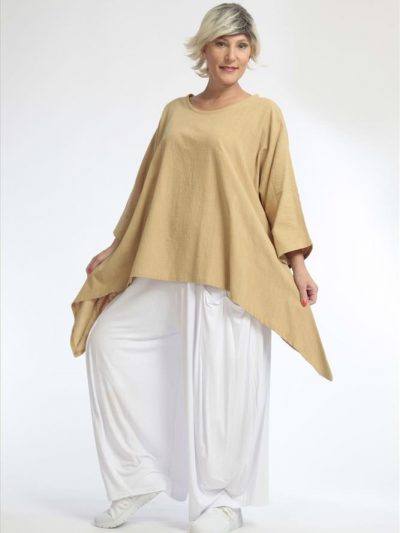 Big Shirt Baumwolle zipfelig in 3 Farben große Größen Mode online