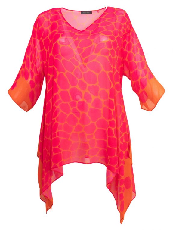 Elena Miro Tunika pink-orange große Größen Mode online