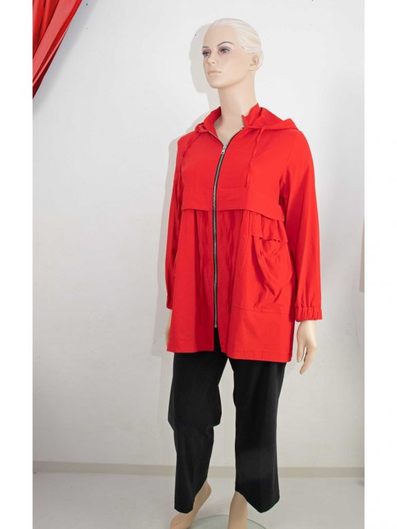 Sophia Curvy Jacke Outdoor rot große Größen Mode online