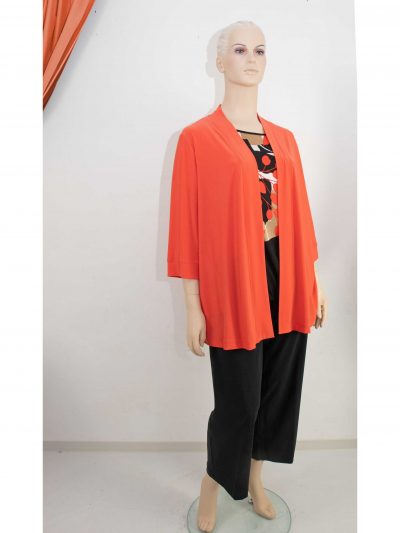 Verpass Jacke-Top-Set orange Slinky große Größen Mode online