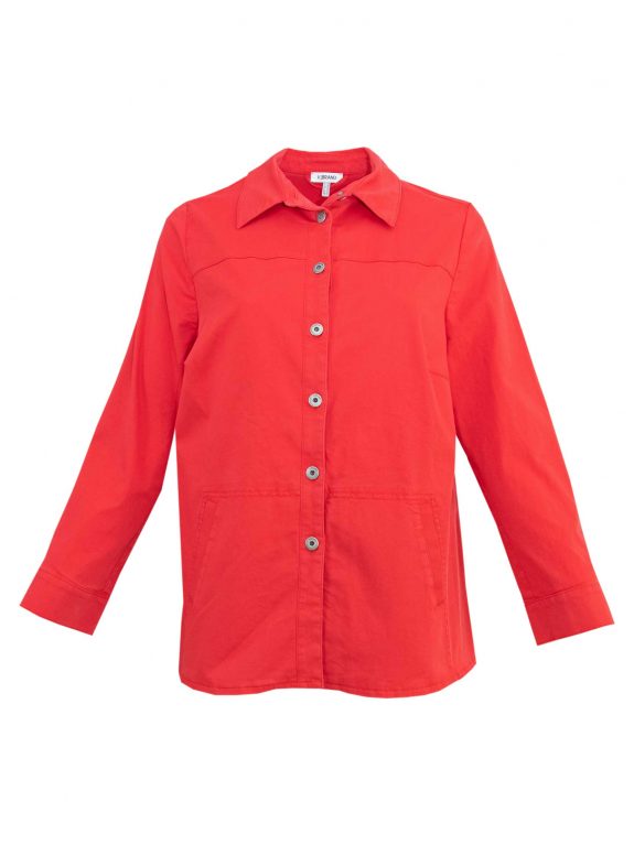 KjBRAND Jacke Bio Baumwolle rot große Größen Mode online