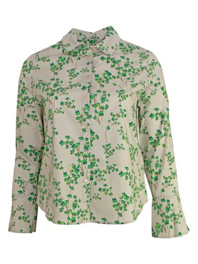 Elena Miro Blouse floral print green plus size fashion online