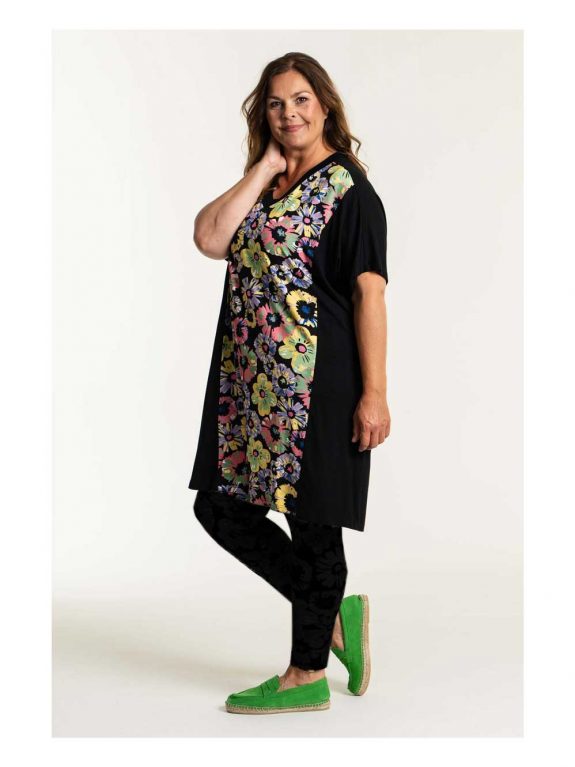 Gozzip Tunika-Shirt Blumendruck große Größen Lagenlook Mode online