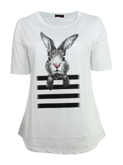 Sophia Curvy T-Shirt Bunny plus size fashion layering online