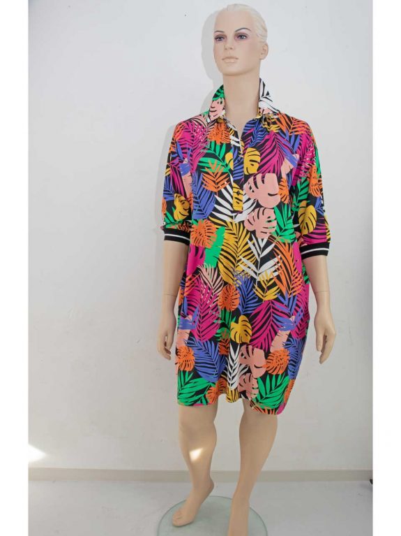 Verpass Kleid Tunika blau pink bunt große Größen Sommer Mode online