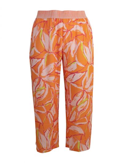 seeyou trousers culotte orange print plus size summer fashion online