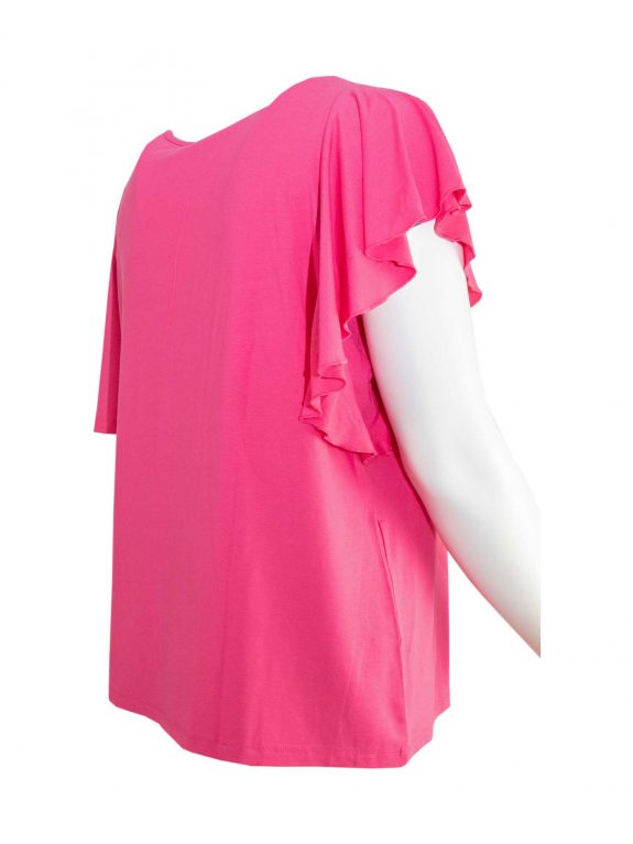 seeyou Shirt pink Schulter cutout große Größen Sommer Mode online