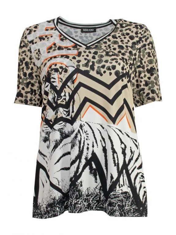 seeyou Long-Shirt Tiger große Größen Sommer Mode online