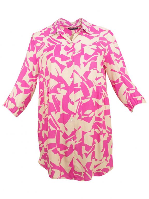 Verpass Long Blouse pink print plus size summer fashion online