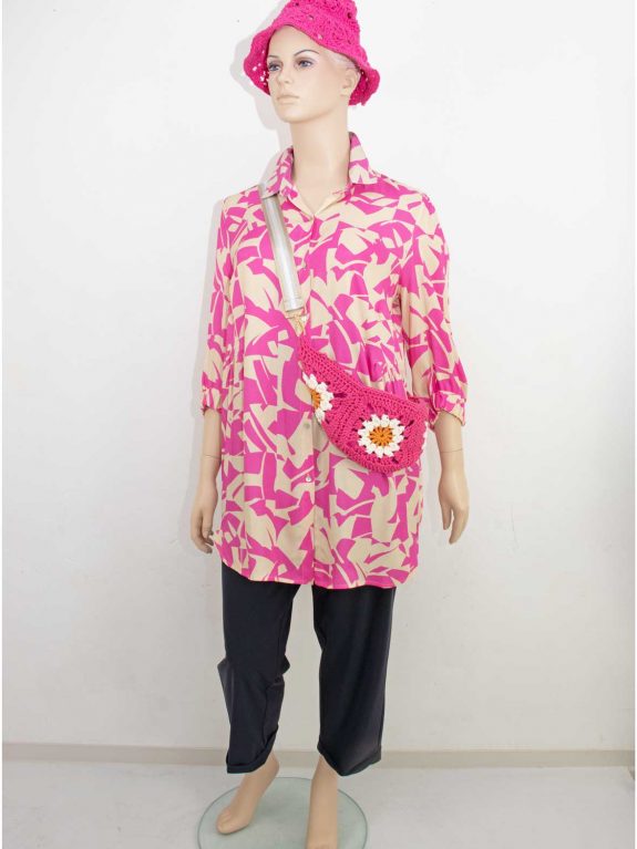 Verpass Long Blouse pink print plus size summer fashion online