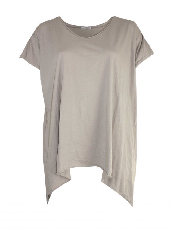 T-Shirt Baumwolle sand große Größen Sommer Mode Lagenlook online