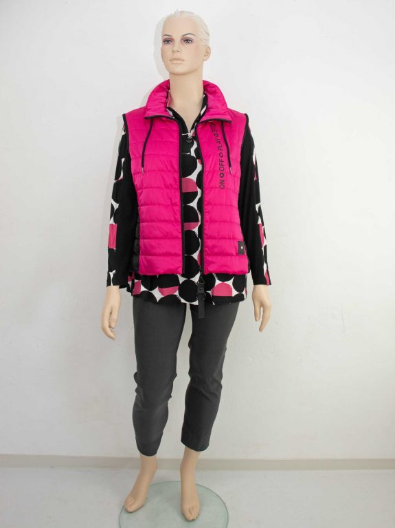 seeyou Shirt Zipper Kreise pink Doris Streich Weste große Größen Mode online