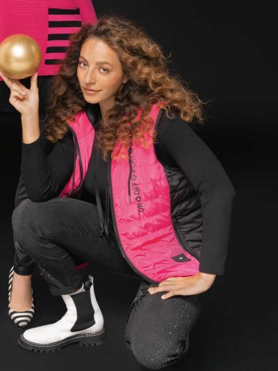 Doris Streich Gilet pink plus size fall fashion online