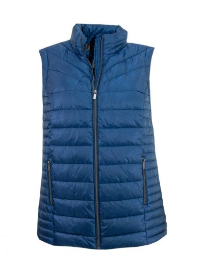 CISO quilted waistcoat royal blue plus size fall winter fashion online