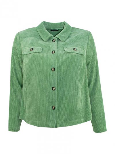 Verpass corduroy jacket green plus size fall fashion online