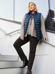 CISO Steppweste royalblau große Größen Herbst Winter Mode online
