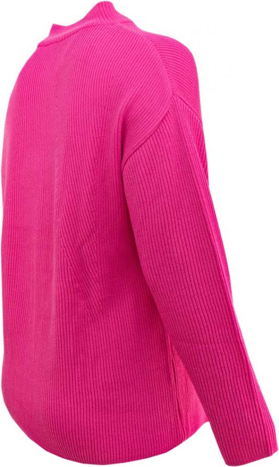 seeyou Pullover Rolli Rippe superweich pink große Größen Herbst Mode online