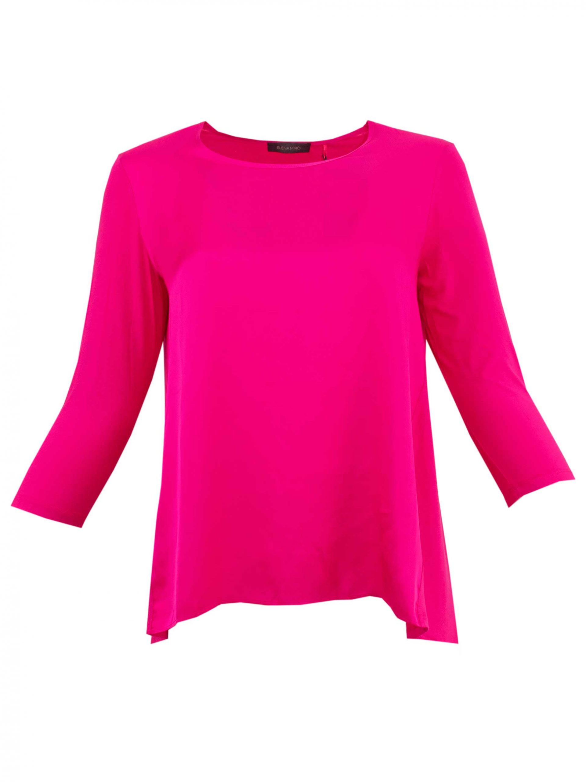 Elena Miro Blusen-Shirt Materialmix pink große Größen Mode online