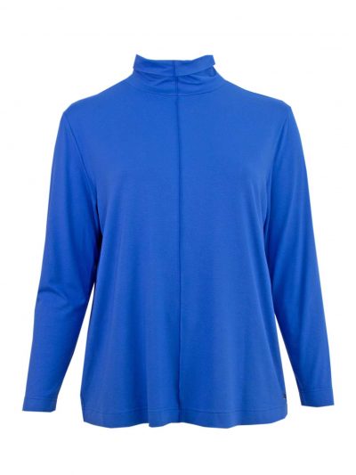 Verpass Turtleneck Top royal blue plus size fall winter fashion online